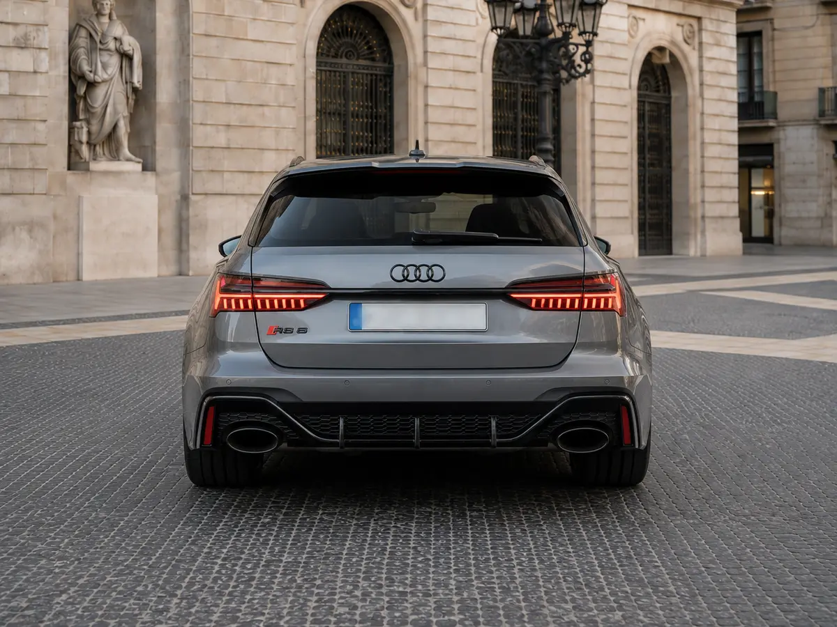 Audi RS6 2022, rear view — Monaco Luxury Car Rental, Monaco. Audi RS6 in Monaco An Audi RS6 rental in Monaco provides a high-performance sport vehicle…