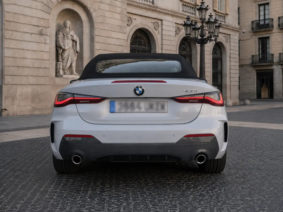 BMW 430i Cabrio 2023, front view — Monaco Luxury Car Rental, Monaco. BMW 430i Cabrio in Monaco Renting a BMW 430i Cabrio in Monaco offers an open-air driving…