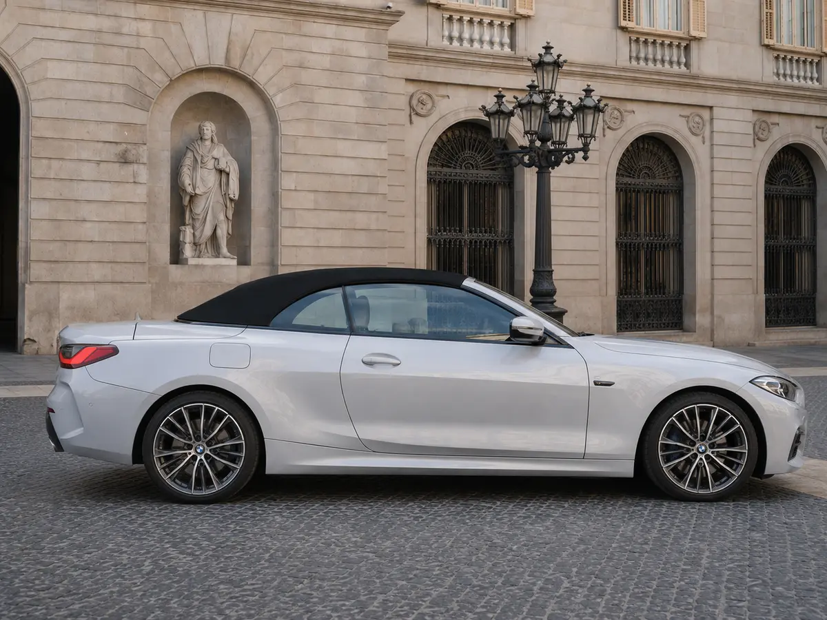 BMW 430i Cabrio 2023, interior — Monaco Luxury Car Rental, Monaco. BMW 430i Cabrio in Monaco Renting a BMW 430i Cabrio in Monaco offers an open-air driving…