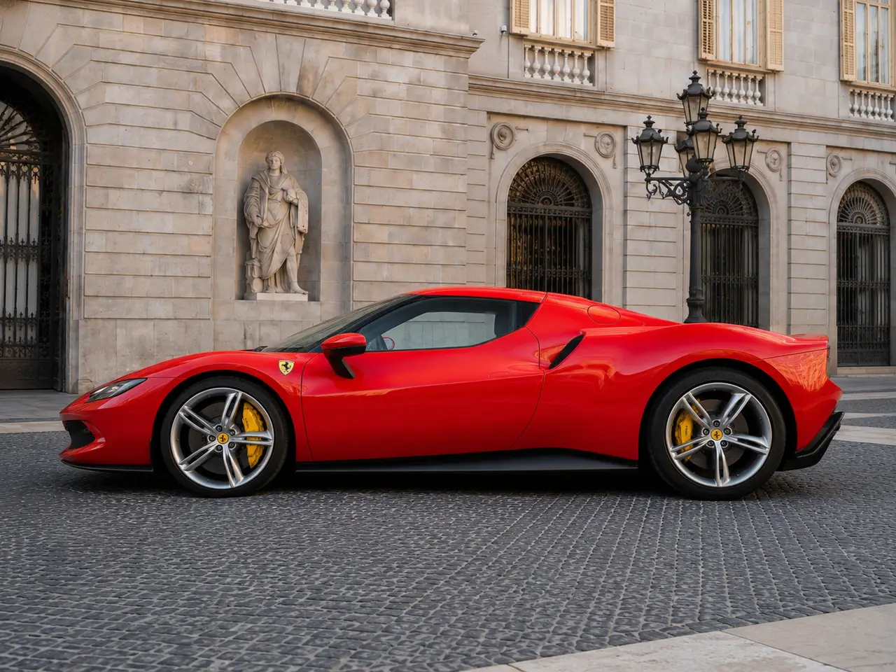 Ferrari 296 GTB 2023, exterior — Monaco Luxury Car Rental, Mónaco. Ferrari 296 GTB in Mónaco El alquiler del Ferrari 296 GTB en Mónaco incorpora un modelo…