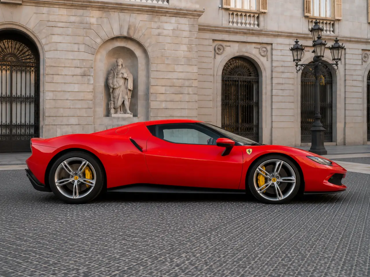 Ferrari 296 GTB 2023, vista trasera — Monaco Luxury Car Rental, Mónaco. Ferrari 296 GTB in Mónaco El alquiler del Ferrari 296 GTB en Mónaco incorpora un modelo…