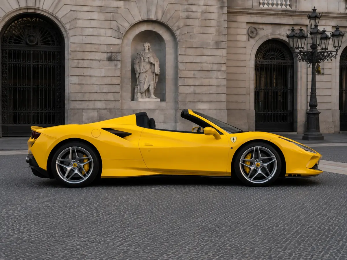 Ferrari F8 SPIDER 2023, front view — Monaco Luxury Car Rental, Monaco. Ferrari F8 SPIDER in Monaco A Ferrari F8 SPIDER rental in Monaco brings an exceptional…