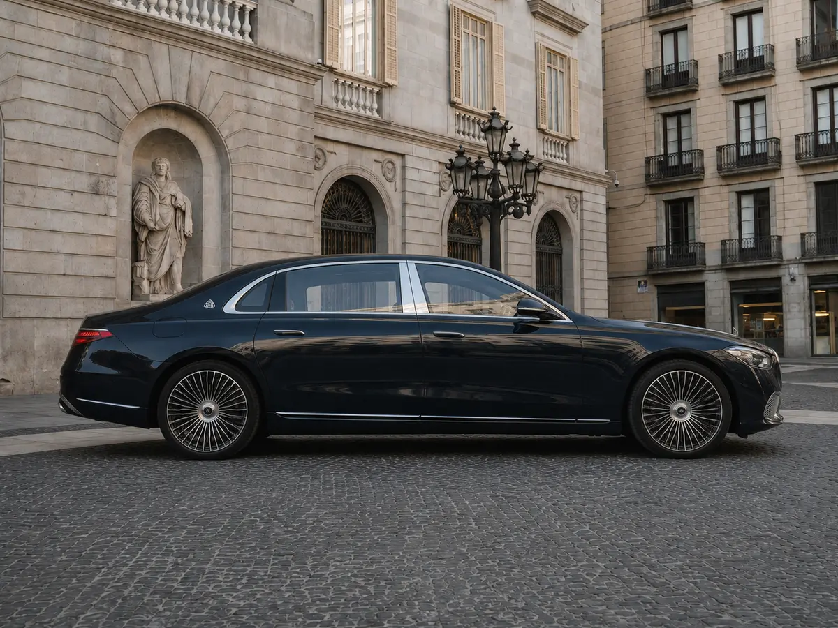 Maybach S580 2023, front view — Monaco Luxury Car Rental, Monaco. Maybach S580 in Monaco A Maybach S580 rental in Monaco offers an executive luxury saloon…