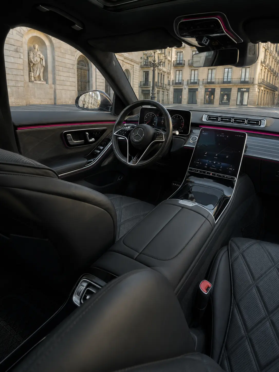 Maybach S580 2023, interior — Monaco Luxury Car Rental, Monaco. Maybach S580 in Monaco A Maybach S580 rental in Monaco offers an executive luxury saloon…